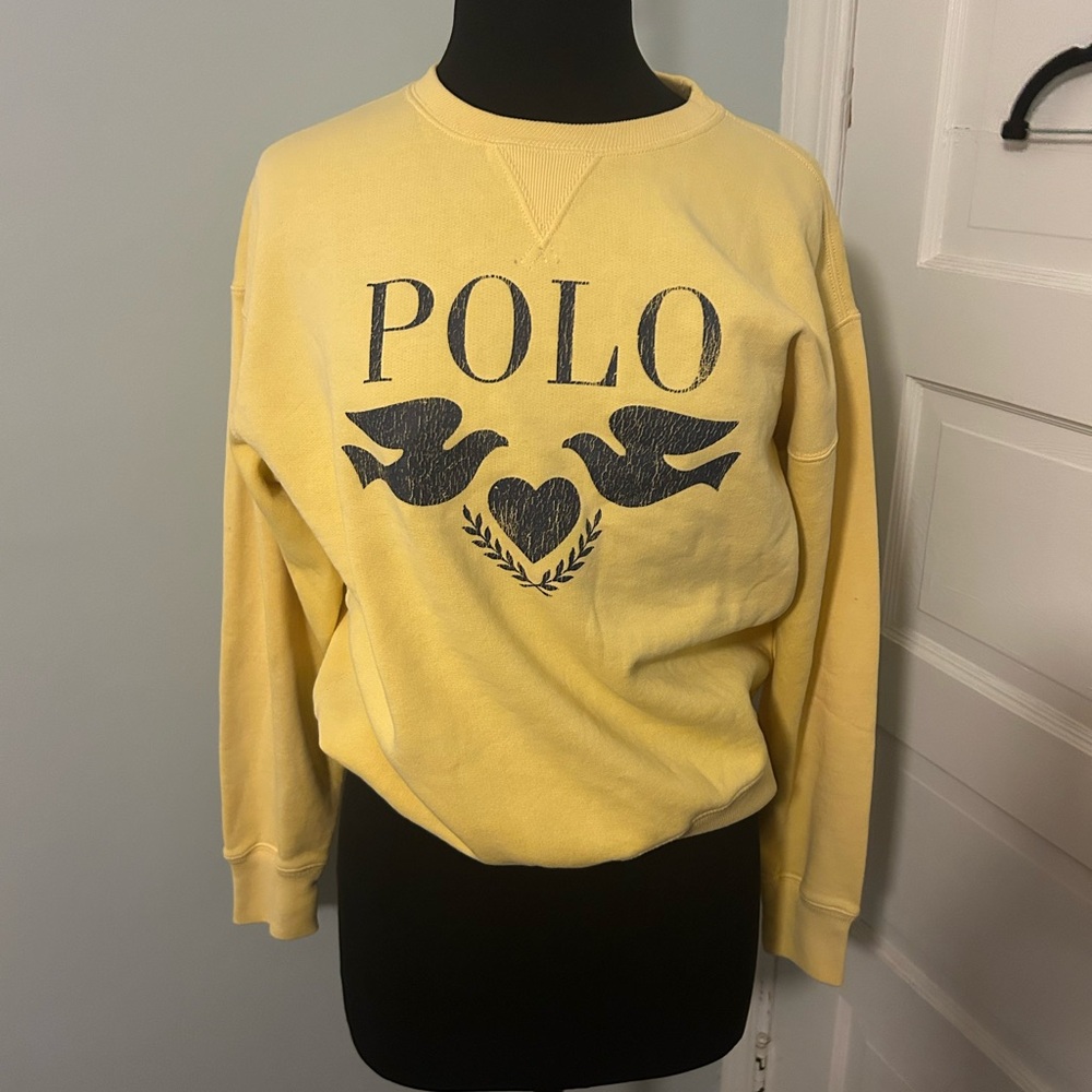 Polo Ralph Lauren Yellow Crew Neck Sweater